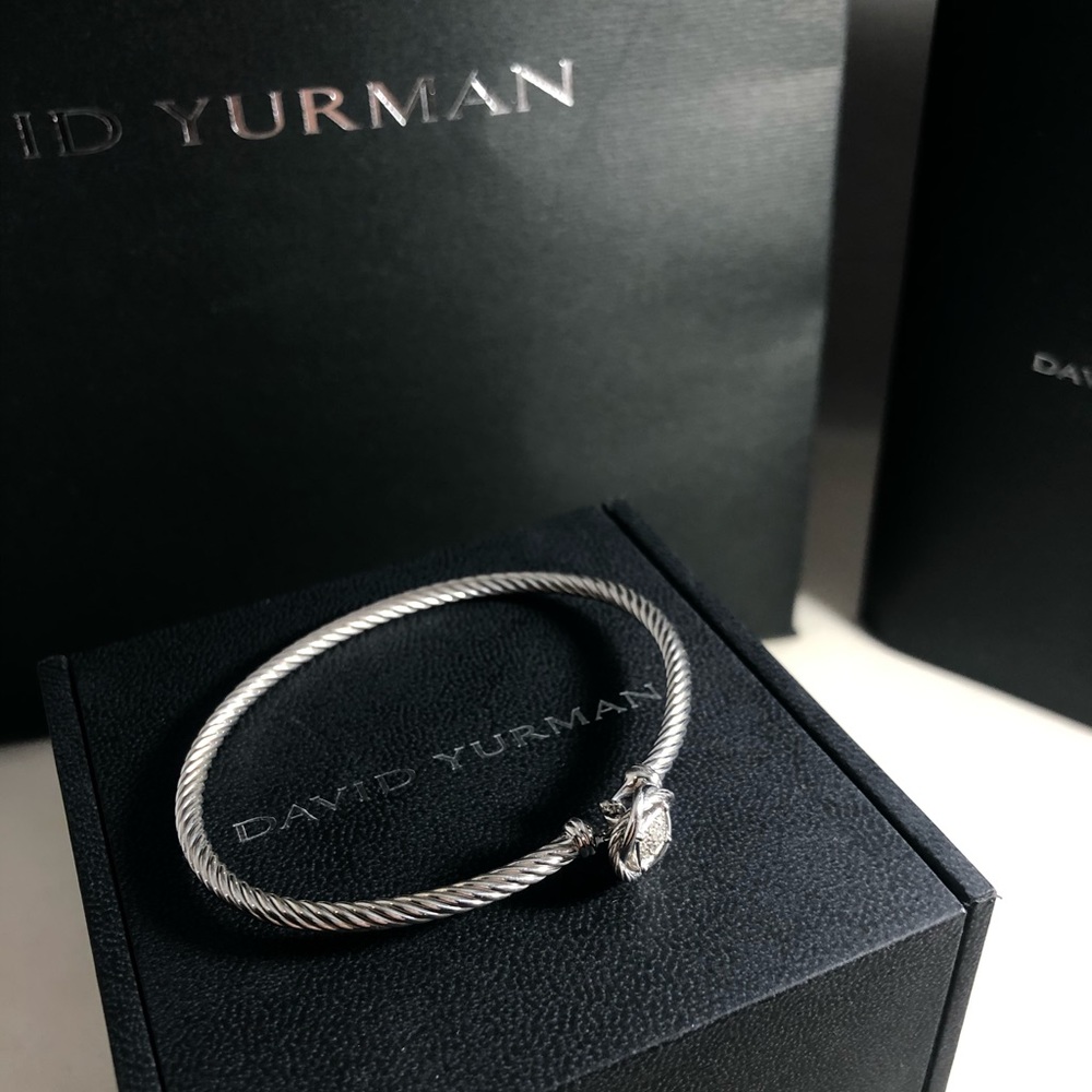 David Yurman Infinity Cable + Diamond Bracelet